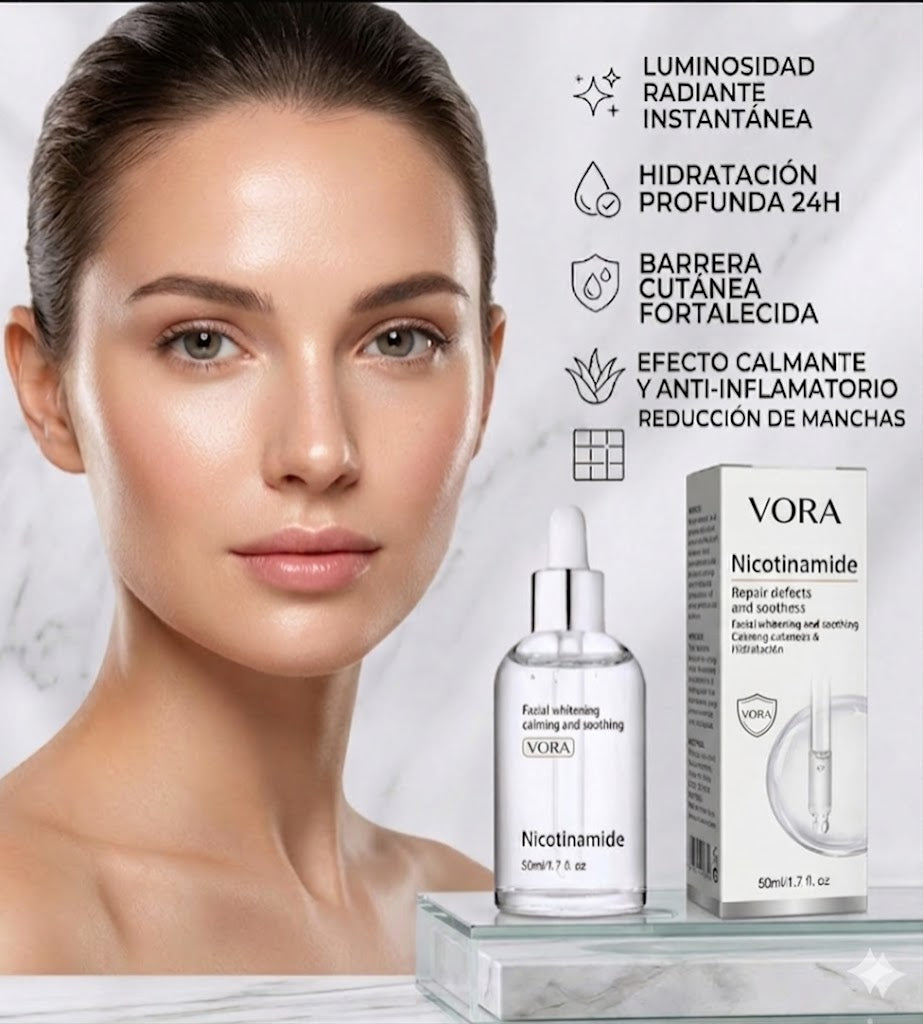 1+1 Gratis / Serum facial con nicotinamida para cuidado de la piel