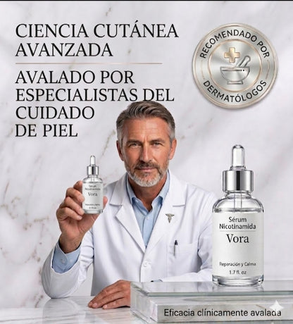 1+1 Gratis / Serum facial con nicotinamida para cuidado de la piel